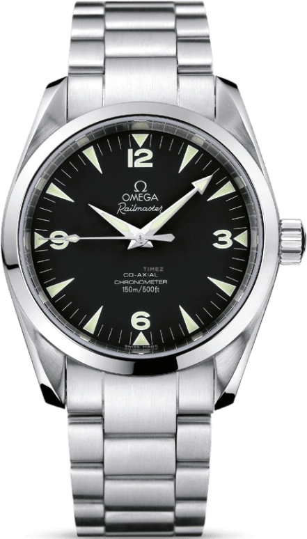 Omega,Railmaster 36.20mm,36.20mm,Stainless Steel,Black,Automatic,Co-Axial Escapement,48hours,2504,2504.52.00