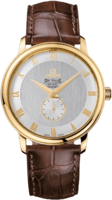 Omega,De Ville 39mm,39mm,Yellow Gold,Silver,Grey,Automatic,48hours,In-house Caliber,4613,4613.30.02