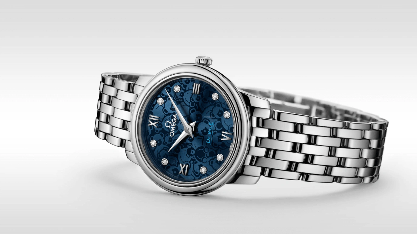 Omega,De Ville 27.40mm,27.40mm,Stainless Steel,Blue,Quartz,30000hours,In-house Caliber,424,424.10.27.60.53.003