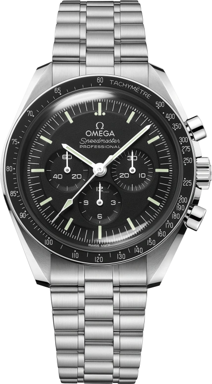 Omega,Speedmaster 42mm,42mm,Stainless Steel,Black,Handwound,Chronograph,50hours,310,310.30.42.50.01.001