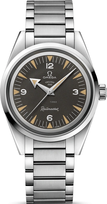 Omega,Railmaster 38mm,38mm,Stainless Steel,Black,Automatic,Co-Axial Escapement,Anti-magnetic,220,220.10.38.20.01.003