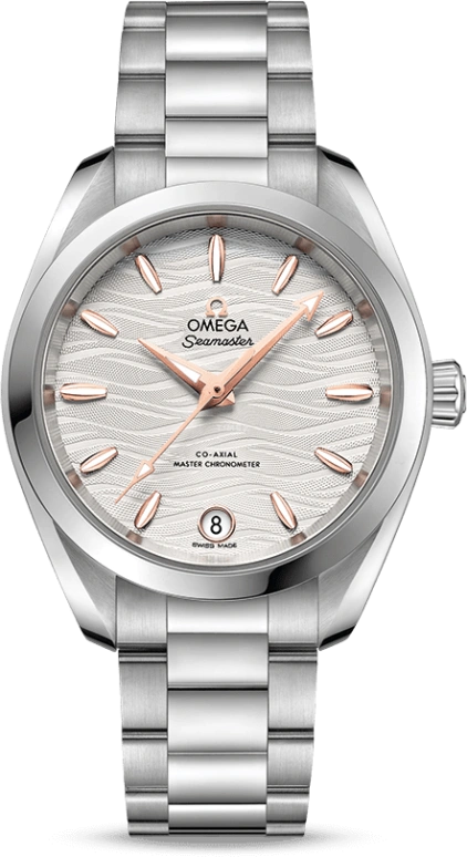欧米茄,海马AQUA TERRA 150米 34毫米,34毫米,不锈钢,银色,自动上弦,星期历,同轴擒纵系统,220,220.10.34.20.02.001