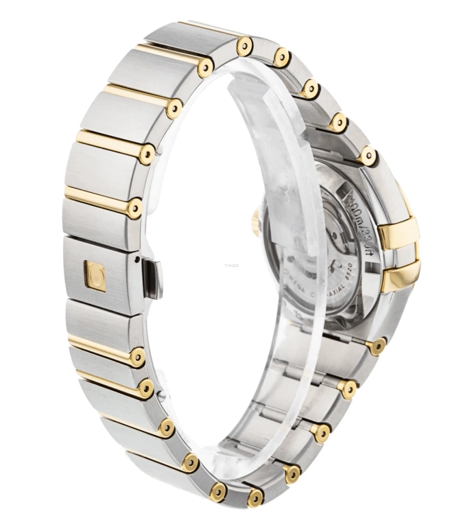 Omega,Constellation 27mm,27mm,Yellow Gold,Stainless Steel,White,Automatic,Day,50hours,123,123.25.27.20.55.002