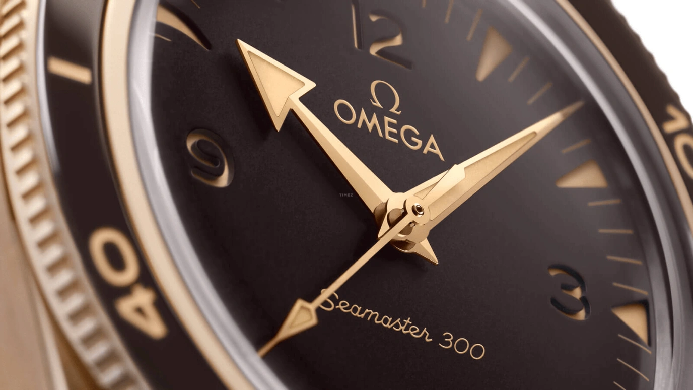 Omega,Seamaster 300 41mm,41mm,Ceramic,Bronze Gold,Brown,Automatic,Co-Axial Escapement,60hours,234,234.92.41.21.10.001