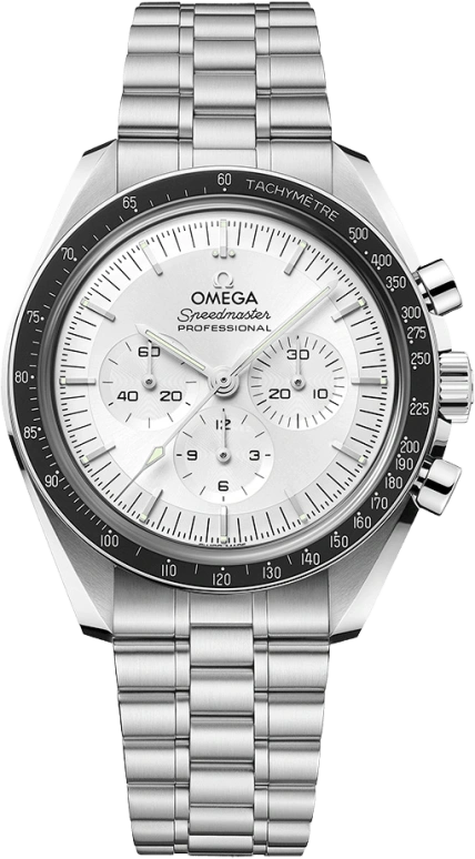 Omega,Speedmaster 42mm,42mm,White Gold,Silver,Handwound,Chronograph,50hours,310,310.60.42.50.02.001