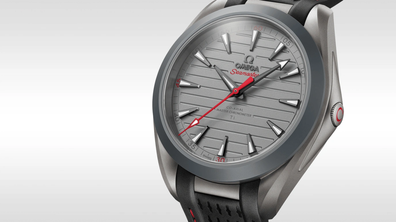 Omega,Aqua Terra 41mm,41mm,Titanium,Grey,Handwound,Date,Co-Axial Escapement,220,220.92.41.21.06.001