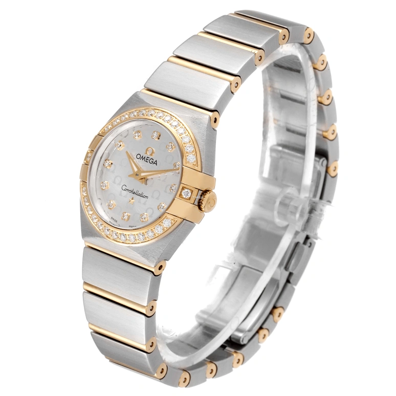 Omega,Constellation 24mm,24mm,Red Gold,Stainless Steel,Silver,Quartz,30000hours,In-house Caliber,123,123.25.24.60.52.001