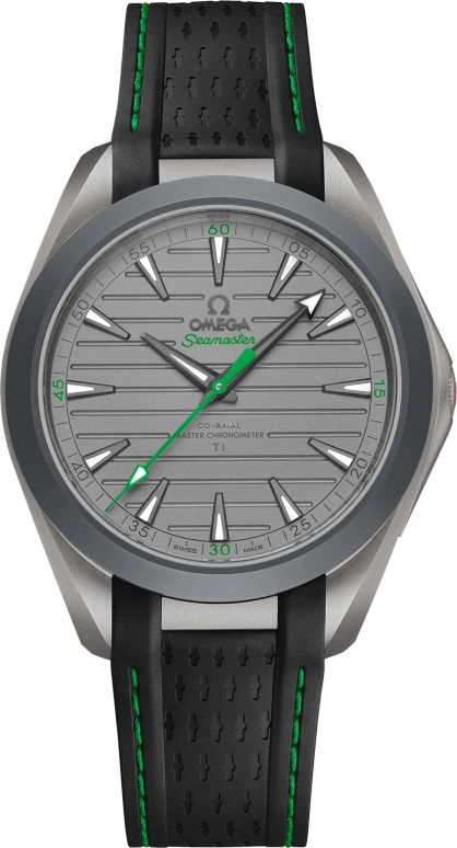 Omega,Aqua Terra 41mm,41mm,Titanium,Grey,Handwound,Date,Co-Axial Escapement,220,220.92.41.21.06.003