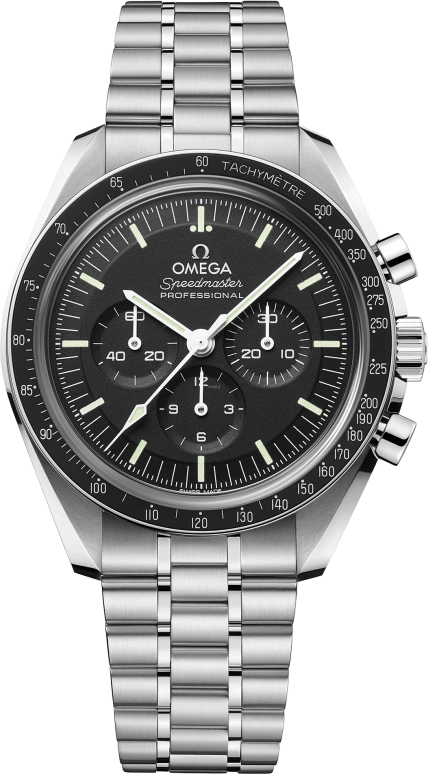 Omega,Speedmaster 42mm,42mm,Stainless Steel,Black,Handwound,Chronograph,50hours,310,310.30.42.50.01.002