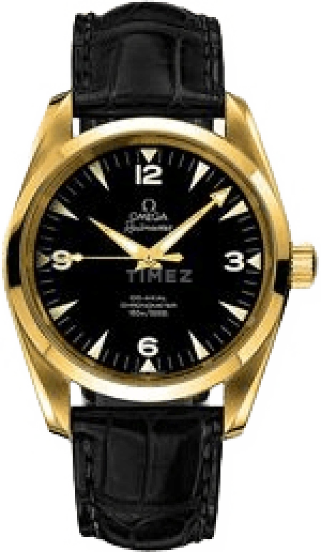 Omega,Railmaster 39.20mm,39.20mm,Yellow Gold,Black,Automatic,Co-Axial Escapement,48hours,2608,2608.52.31