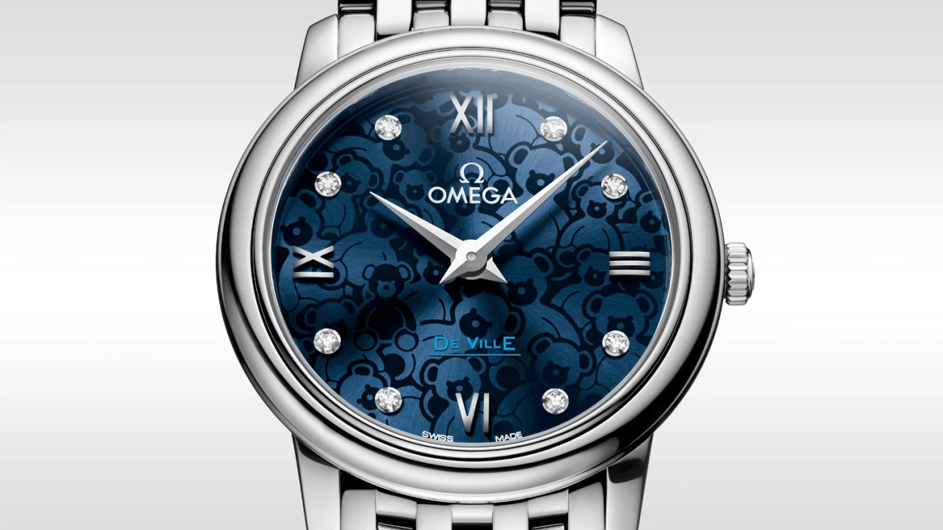 Omega,De Ville 27.40mm,27.40mm,Stainless Steel,Blue,Quartz,30000hours,In-house Caliber,424,424.10.27.60.53.003