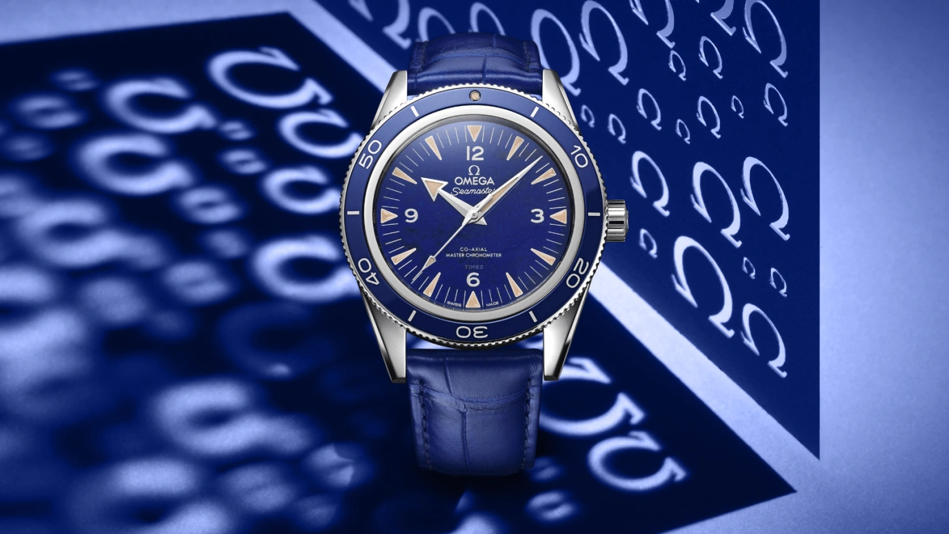 Omega,Seamaster 300 41mm,41mm,Platinum,Blue,Automatic,Co-Axial Escapement,60hours,234,234.93.41.21.99.002