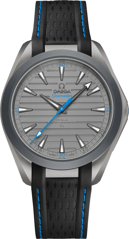 Omega,Aqua Terra 41mm,41mm,Titanium,Grey,Handwound,Date,Co-Axial Escapement,220,220.92.41.21.06.002