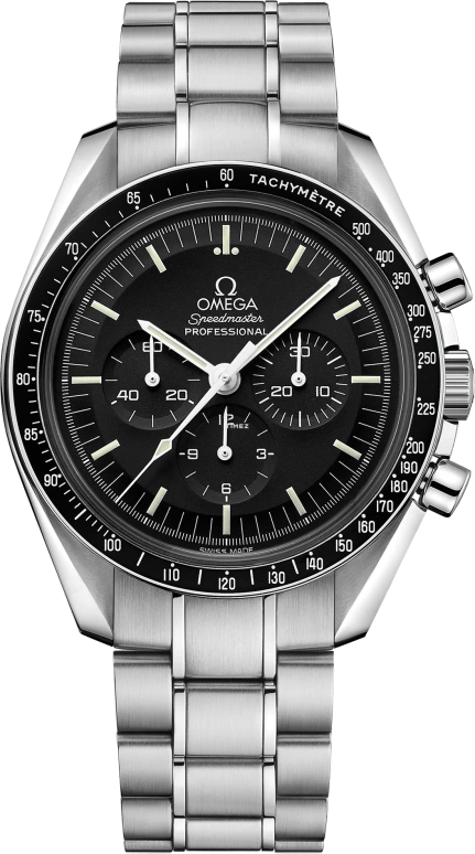 Omega,Speedmaster 42mm,42mm,Stainless Steel,Black,Handwound,Chronograph,48hours,311,311.30.42.30.01.006