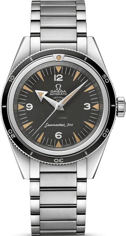 Omega,Seamaster 300 39mm,39mm,Stainless Steel,Black,Automatic,Day,Co-Axial Escapement,234,234.10.39.20.01.002