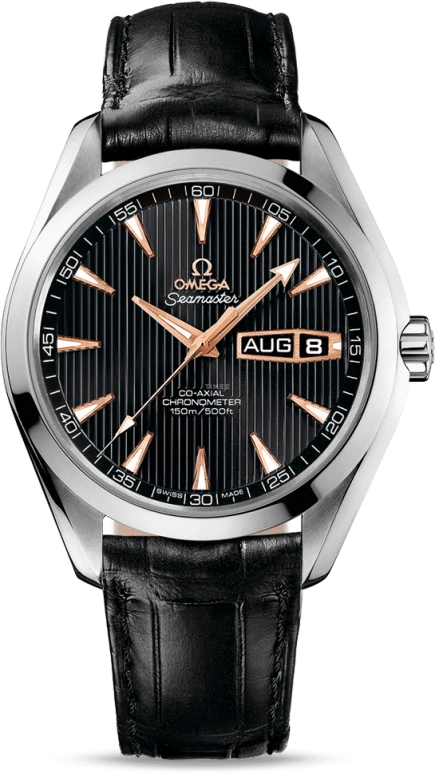 欧米茄,海马AQUA TERRA 150米 43毫米,43毫米,白金,灰色,自动上弦,年历,月历,星期历,同轴擒纵系统,60小时,自制机芯,231,231.53.43.22.01.001