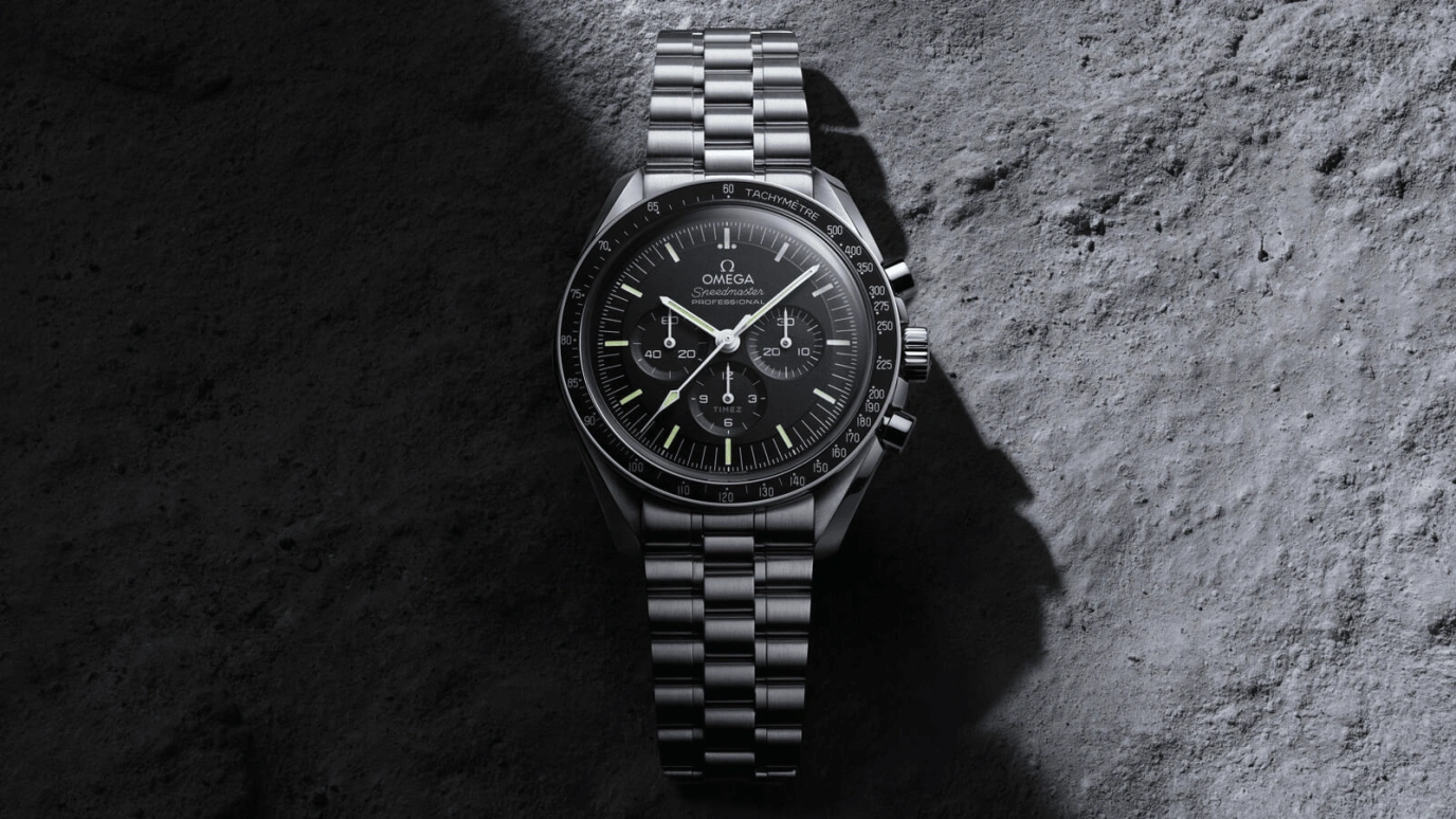 Omega,Speedmaster 42mm,42mm,Stainless Steel,Black,Handwound,Chronograph,50hours,310,310.30.42.50.01.001