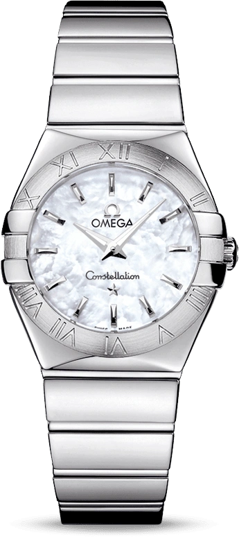 Omega,Constellation 27mm,27mm,Stainless Steel,White,Quartz,30000hours,In-house Caliber,123,123.10.27.60.05.002