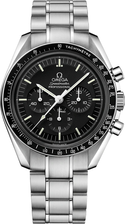 Omega,Speedmaster 42mm,42mm,Stainless Steel,Black,Handwound,Chronograph,48hours,311,311.30.42.30.01.005