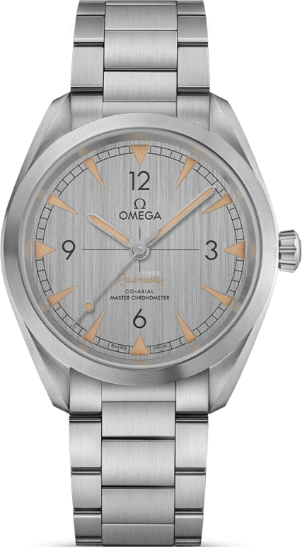 Omega,Railmaster 40mm,40mm,Stainless Steel,Silver,Automatic,Day,Co-Axial Escapement,220,220.10.40.20.06.001