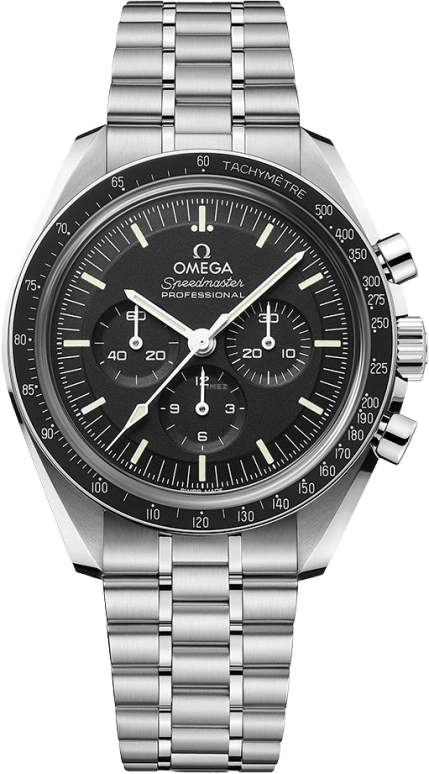 Omega,Speedmaster 42mm,42mm,Stainless Steel,Black,Handwound,Chronograph,50hours,310,310.30.42.50.01.002