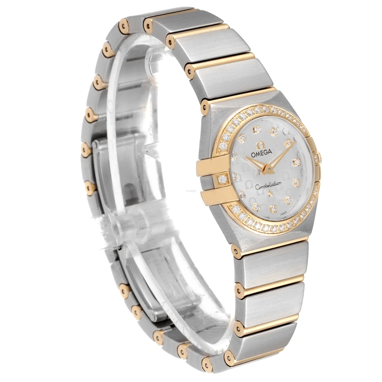 Omega,Constellation 24mm,24mm,Red Gold,Stainless Steel,Silver,Quartz,30000hours,In-house Caliber,123,123.25.24.60.52.001