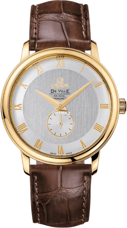 Omega,De Ville 39mm,39mm,Yellow Gold,Silver,Grey,Automatic,48hours,In-house Caliber,4613,4613.30.02