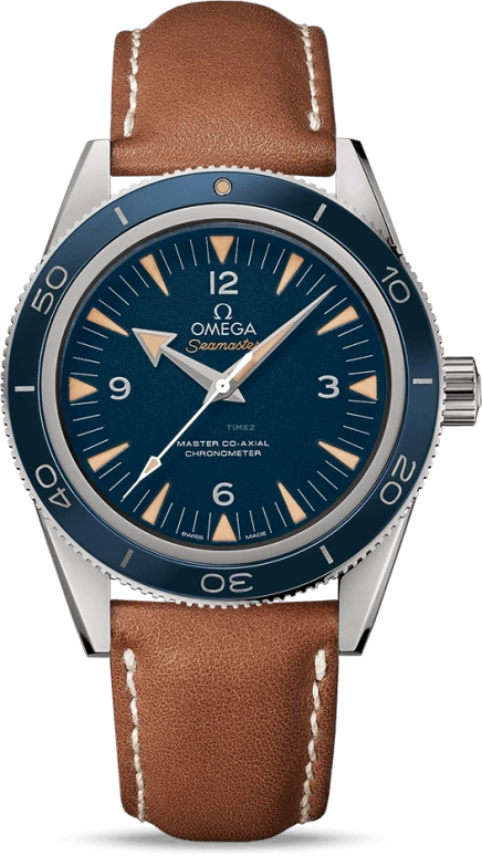 Omega,Seamaster 300 41mm,41mm,Titanium,Blue,Automatic,Co-Axial Escapement,60hours,233,233.92.41.21.03.001