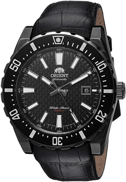 Orient,Other 46mm,46mm,Stainless Steel,Titanium,Black,Handwound,Date,Day,FAC09001B0