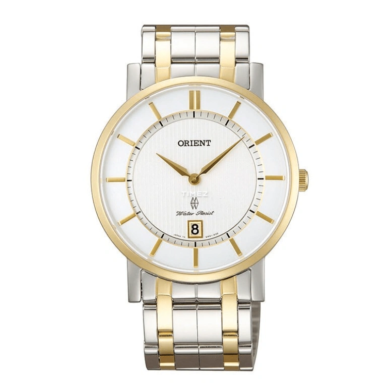 Orient,Contemporary 38mm,38mm,Stainless Steel,White,Quartz,Day,Sapphire,FGW01003W