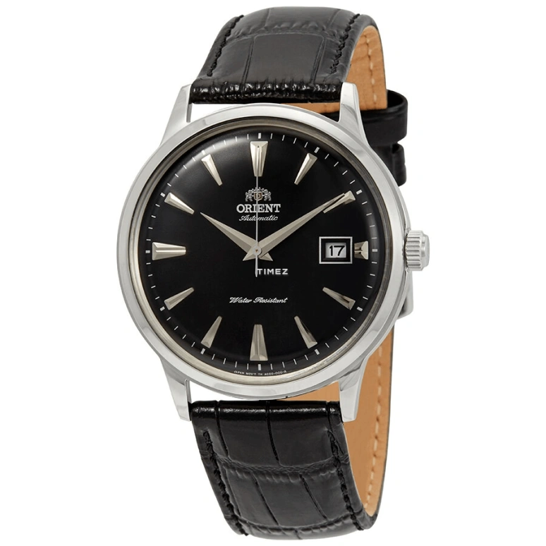 Orient,Classic 40.50mm,40.50mm,Stainless Steel,Black,Handwound,Day,Glass,FAC00004B0