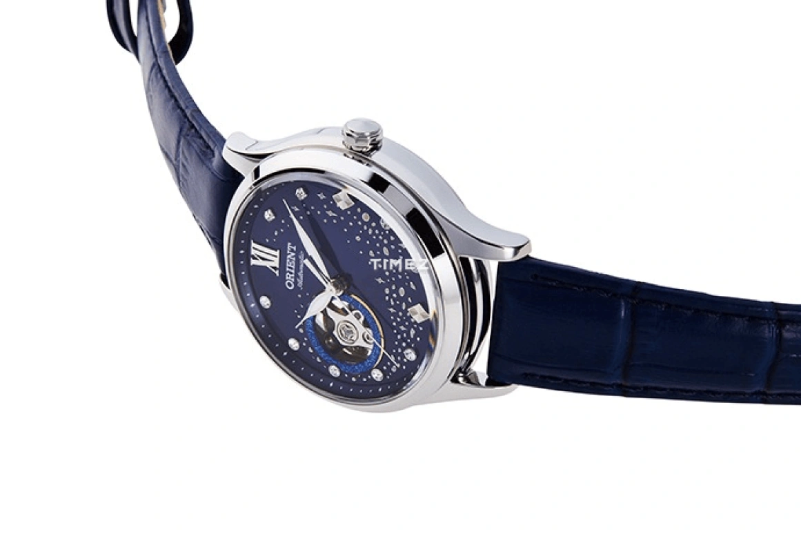 Orient,Other 36mm,36mm,Stainless Steel,Blue,Automatic,Glass,Round,RA,RA-AG0018L