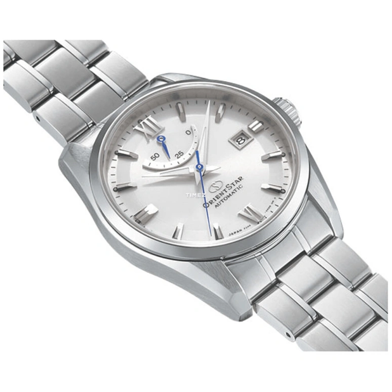 Orient,Other 38.50mm,38.50mm,Stainless Steel,White,Handwound,Day,Power Reserve Indicator,RE,RE-AU0006S00B