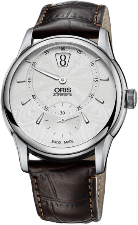 Oris,Artelier 40.50mm,40.50mm,Stainless Steel,Silver,Automatic,Moonphase,Day,Jumping Hours,01 917 7702 4051,01 917 7702 4051-07 1 21 73FC