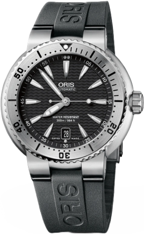 Oris,Divers 44mm,44mm,Stainless Steel,Black,Automatic,Chronograph,Day,01 733 7533 4154,01 733 7533 4154-07 4 24 34EB