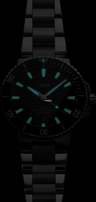 豪利时,Aquis 43.50毫米,43.50毫米,不锈钢,黑色,自动上弦,日历,41小时,01 733 7789 4154,01 733 7789 4154-07 8 23 04PEB
