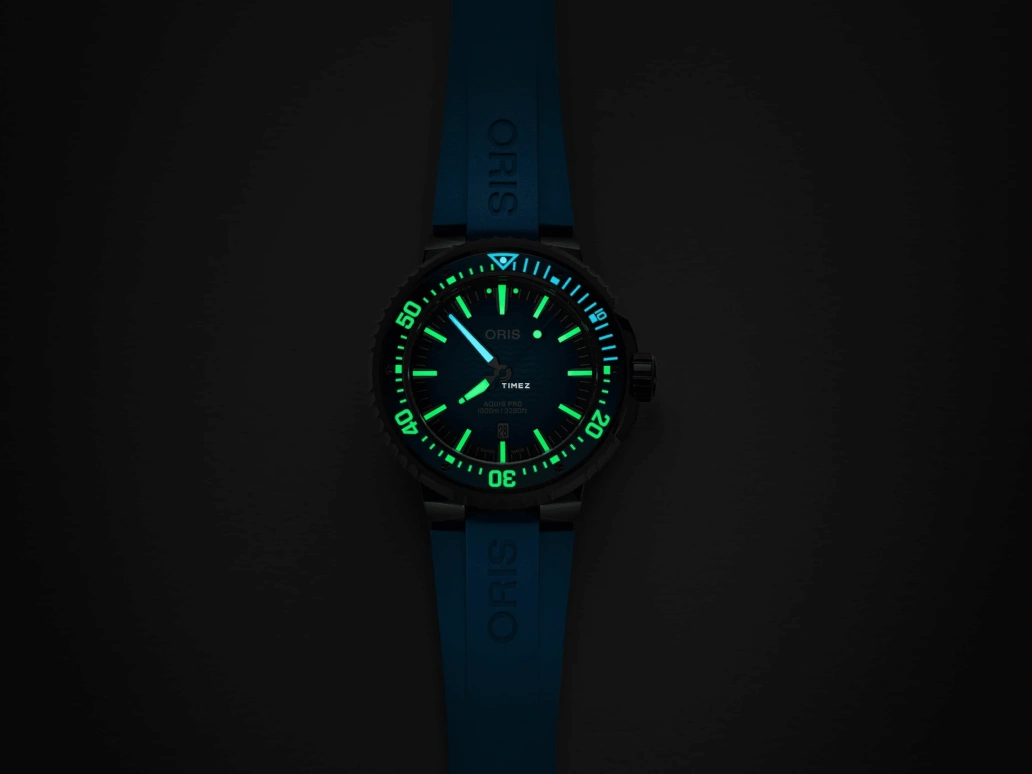 豪利时,Aquis 49.50毫米,49.50毫米,钛,陶瓷,蓝色,自动上弦,日历,41小时,01 733 7801 7255,01 733 7801 7255-Set