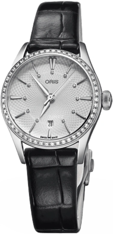 Oris,Artelier 28mm,28mm,Stainless Steel,Silver,Automatic,Day,38hours,01 561 7722 4951,01 561 7722 4951-07 5 14 64FC