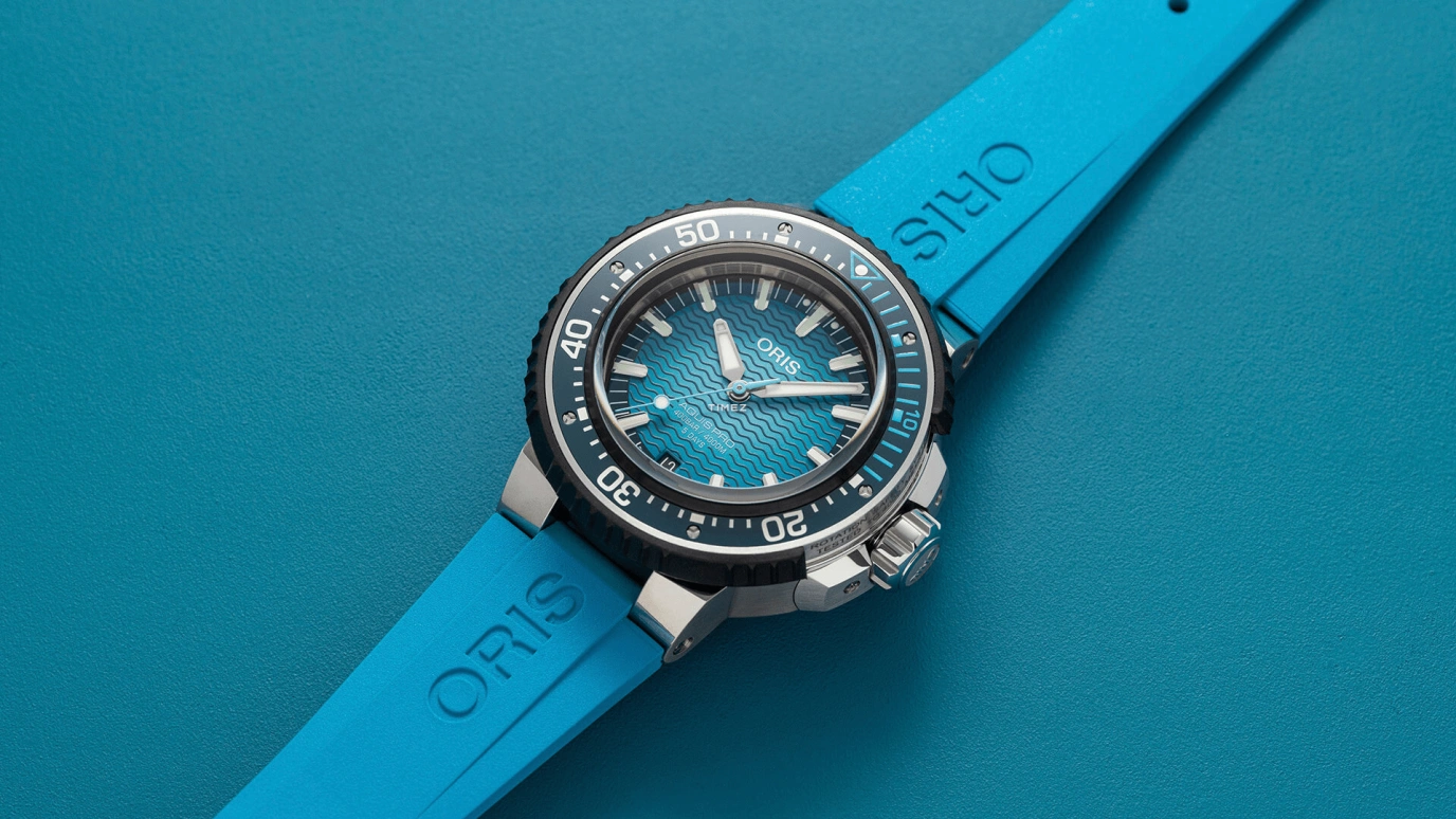 豪利时,Aquis 49.50毫米,49.50毫米,钛,蓝色,自动上弦,计时,日历,01 400 7777 7155,01 400 7777 7155-Set