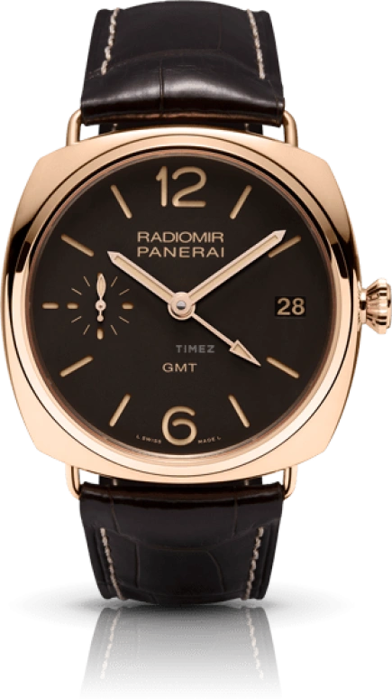 Panerai,Radiomir 47mm,47mm,Red Gold,Brown,Handwound,Date,Power Reserve Indicator,PAM00421