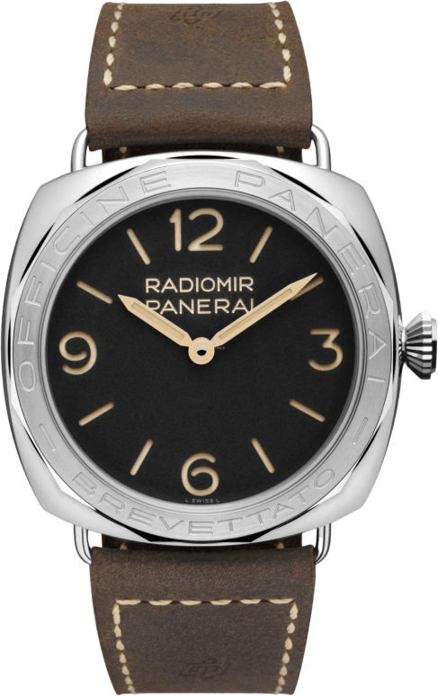 Panerai,Radiomir 47mm,47mm,Stainless Steel,Black,Handwound,Day,72hours,PAM00685