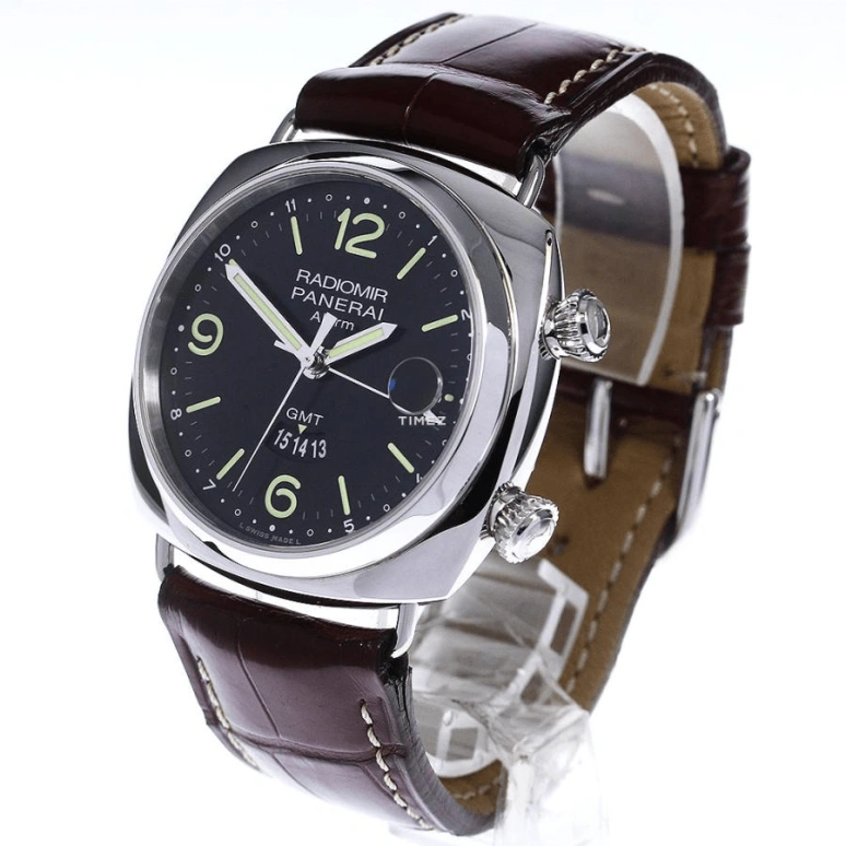 Panerai,Radiomir 42mm,42mm,Stainless Steel,Black,Automatic,Day,Dule Time,Alarm,PAM00355