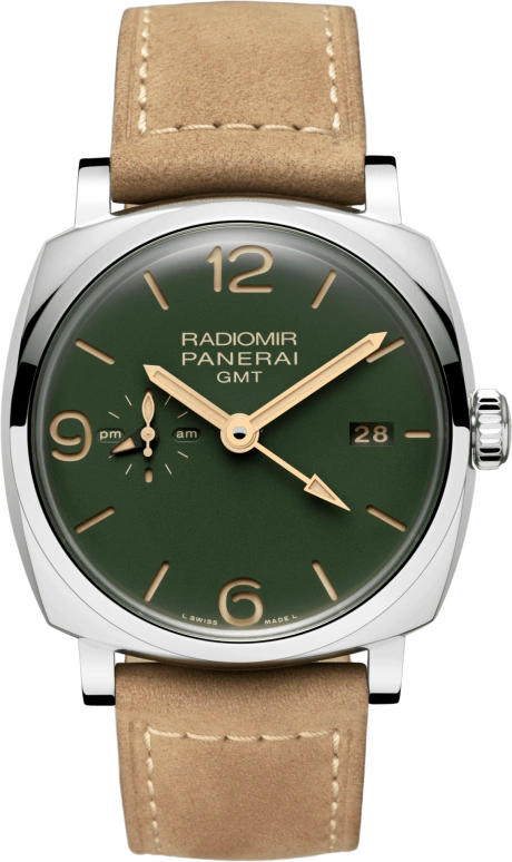 Panerai,Radiomir 1940 45mm,45mm,Stainless Steel,Green,Automatic,Date,Power Reserve Indicator,PAM00998