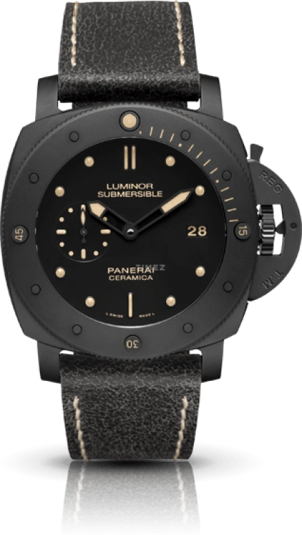 Panerai,Submersible 47mm,47mm,Ceramic,Black,Automatic,Day,72hours,PAM00508