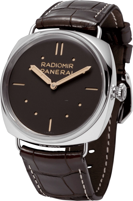 Panerai,Radiomir 47mm,47mm,Platinum,Brown,Handwound,72hours,In-house Caliber,PAM00373