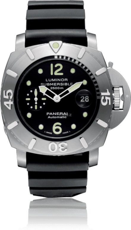 Panerai,Submersible 47mm,47mm,Titanium,Stainless Steel,Black,Automatic,Day,42hours,PAM00285