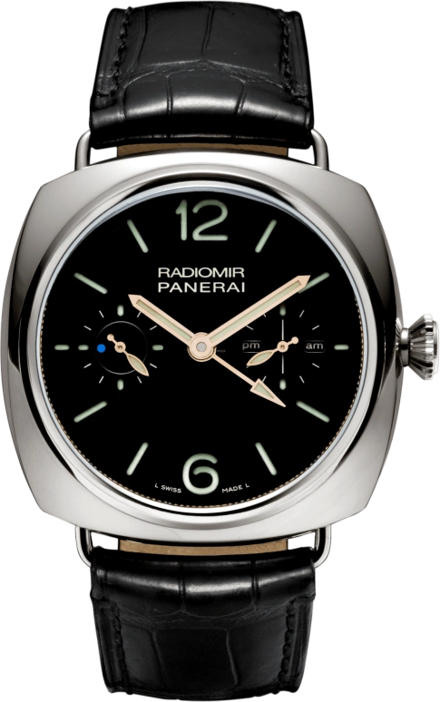 Panerai,Radiomir 48mm,48mm,Platinum,Black,Handwound,Power Reserve Indicator,Dule Time,Tourbillon,PAM00316