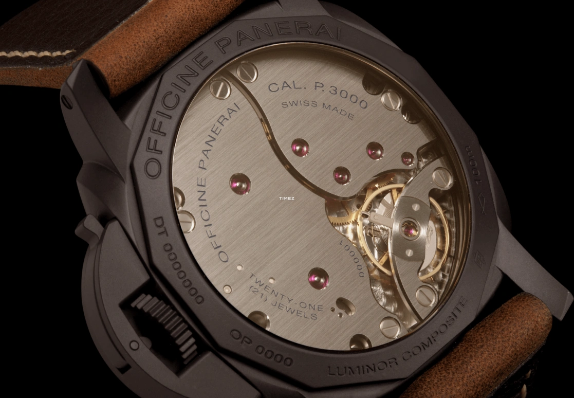 Panerai,Luminor 1950 47mm,47mm,Composite,Brown,Handwound,72hours,In-house Caliber,PAM00375