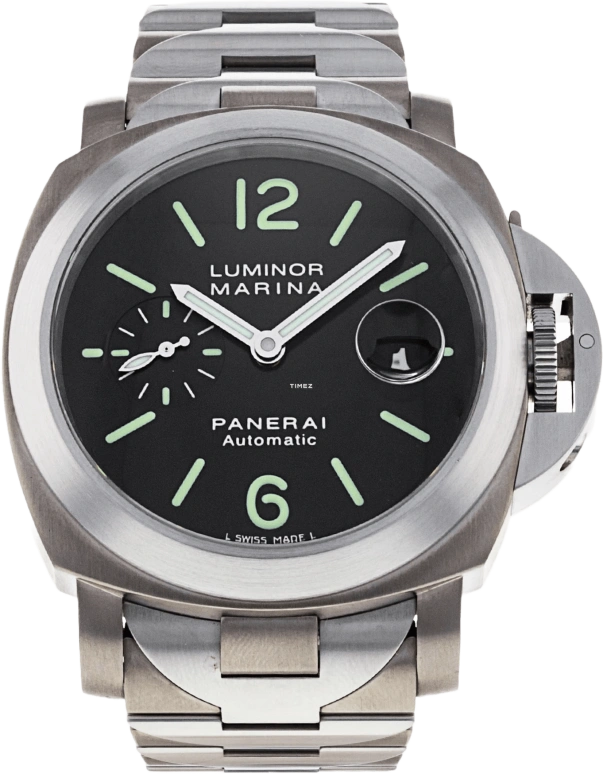 Panerai,Luminor 44mm,44mm,Titanium,Stainless Steel,Black,Automatic,Day,42hours,PAM00221