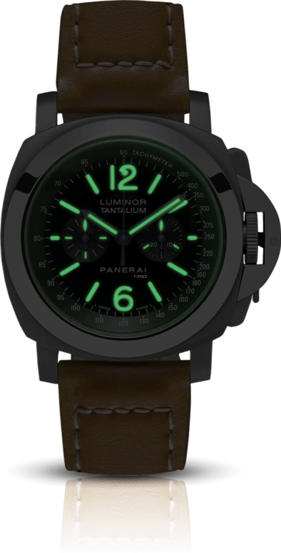 Panerai,Luminor 44mm,44mm,Titanium,Tantalum,Black,Handwound,Chronograph,48hours,PAM00192